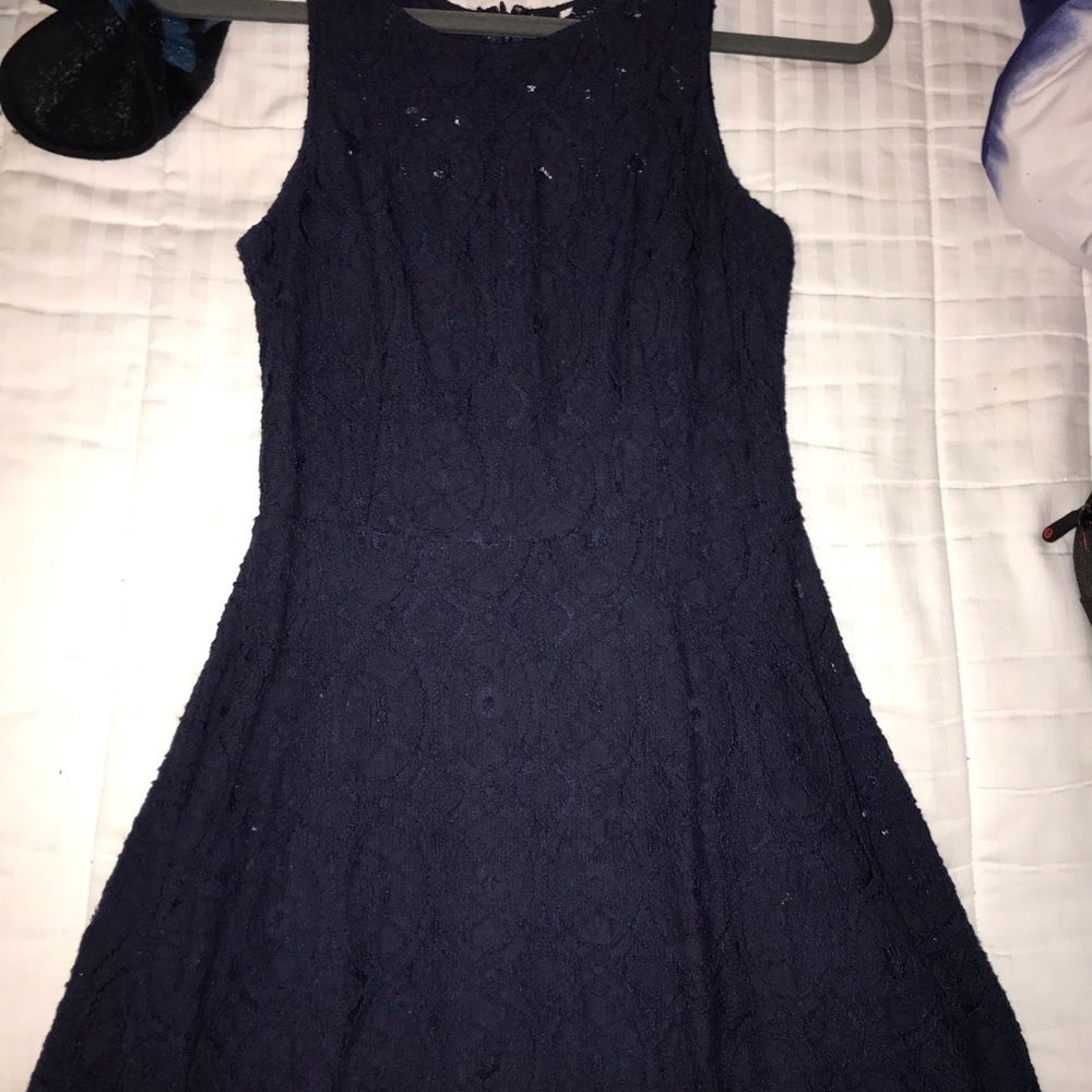 Navy Lace Dress